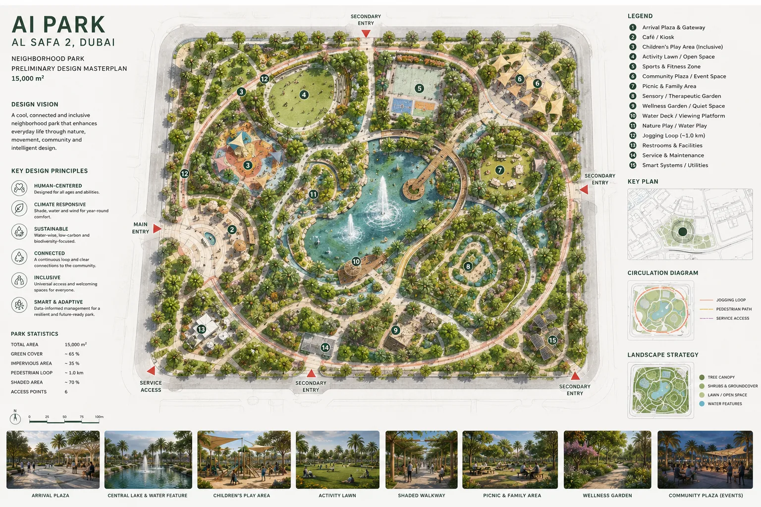 WAHA preliminary design masterplan